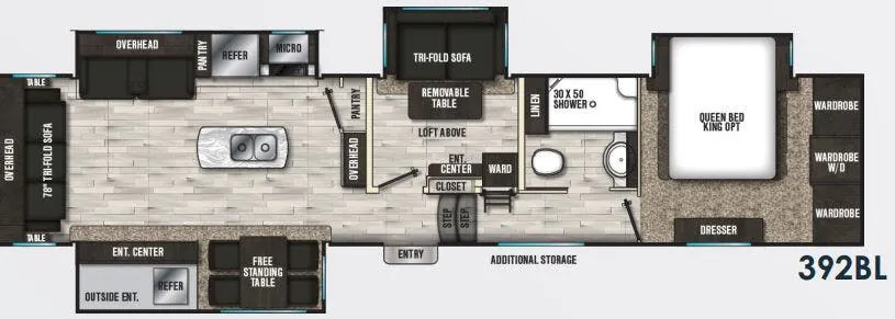 Shasta Phoenix 392BL floor plan