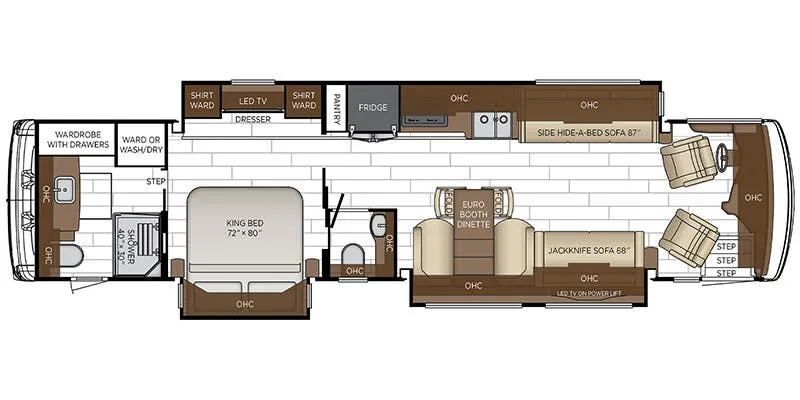 Newmar Dutch Star 4071 floor plan