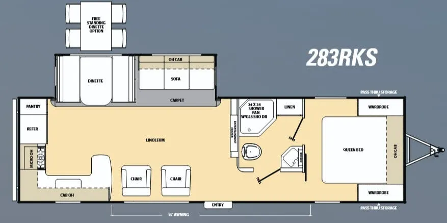 Coachmen Catalina 283RBKS floor plan