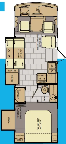 Fleetwood Flair 26E floor plan