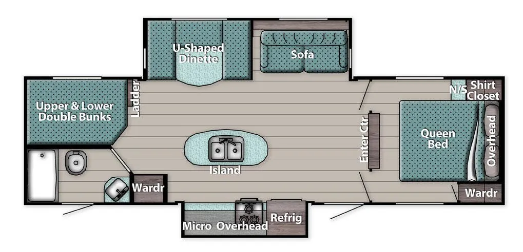 Gulf Stream Innsbruck Supreme 288ISL floor plan