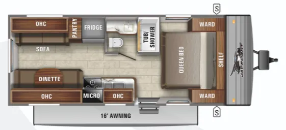 Jayco Jay Flight SLX 8 212QBW floor plan