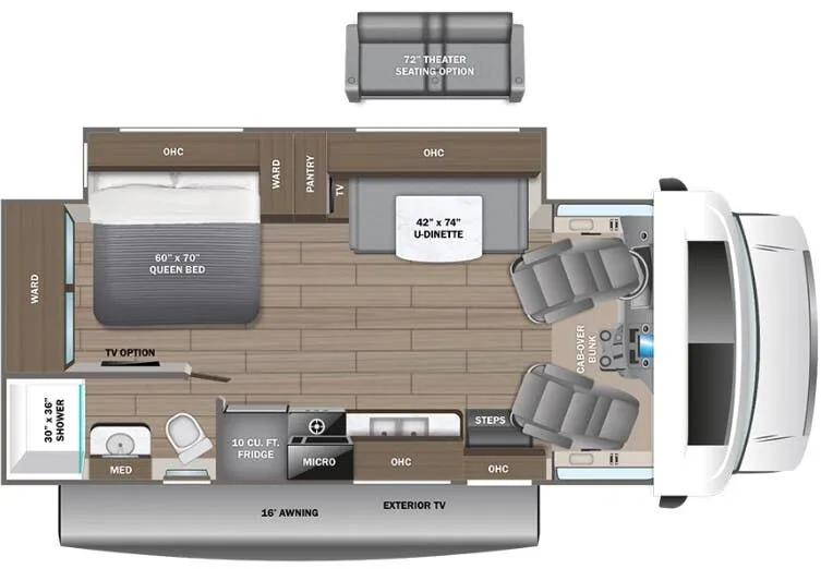 2024 Entegra Coach Odyssey 24B floor plan