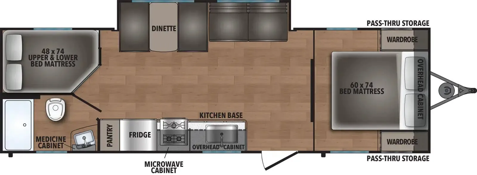 Coachmen Northern Spirit DLX 5260DB floor plan