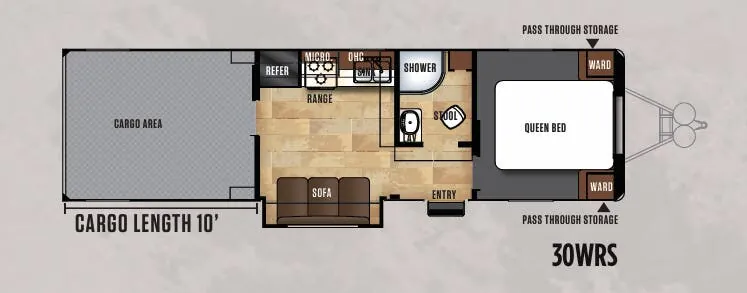 Forest River Work and Play FRP 30WRS floor plan