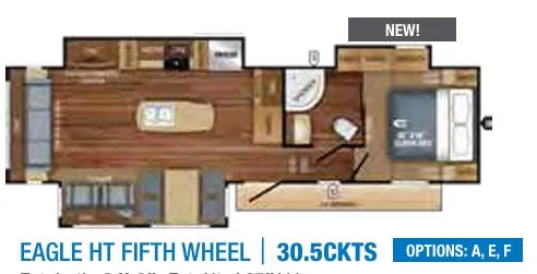 Jayco Eagle HT 30.5CKTS floor plan