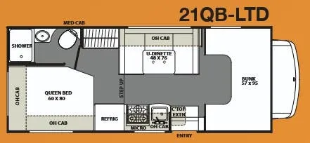 Coachmen Freelander 21QB LTD floor plan