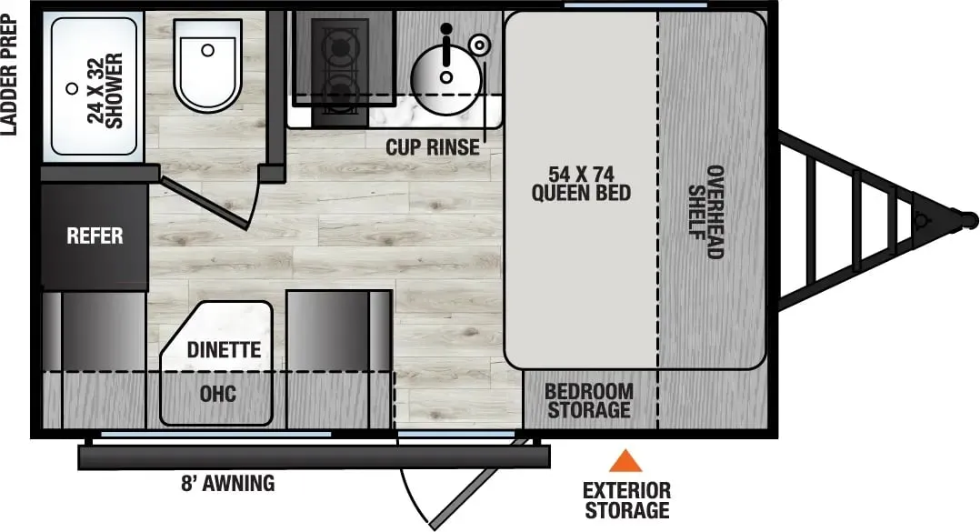 2026 Forest River Viking 12RD - Floor plan