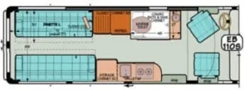 Sportsmobile Promaster 110S floor plan