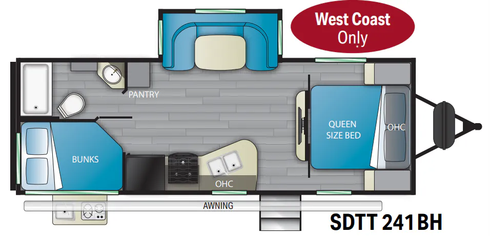 Heartland Sundance 241BH floor plan