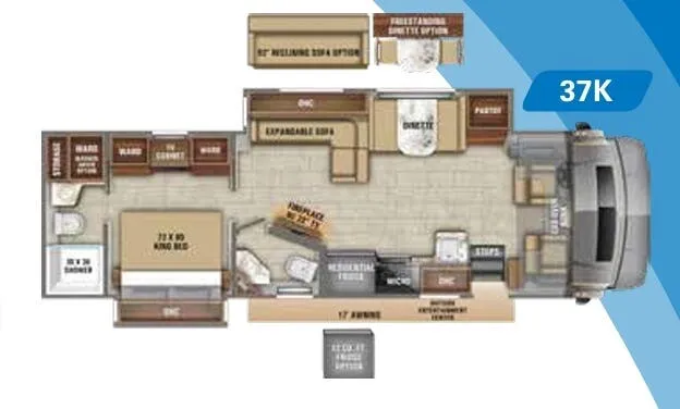 Jayco Seneca 37K floor plan