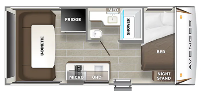 2021 Prime Time Avenger LT 16RD floor plan