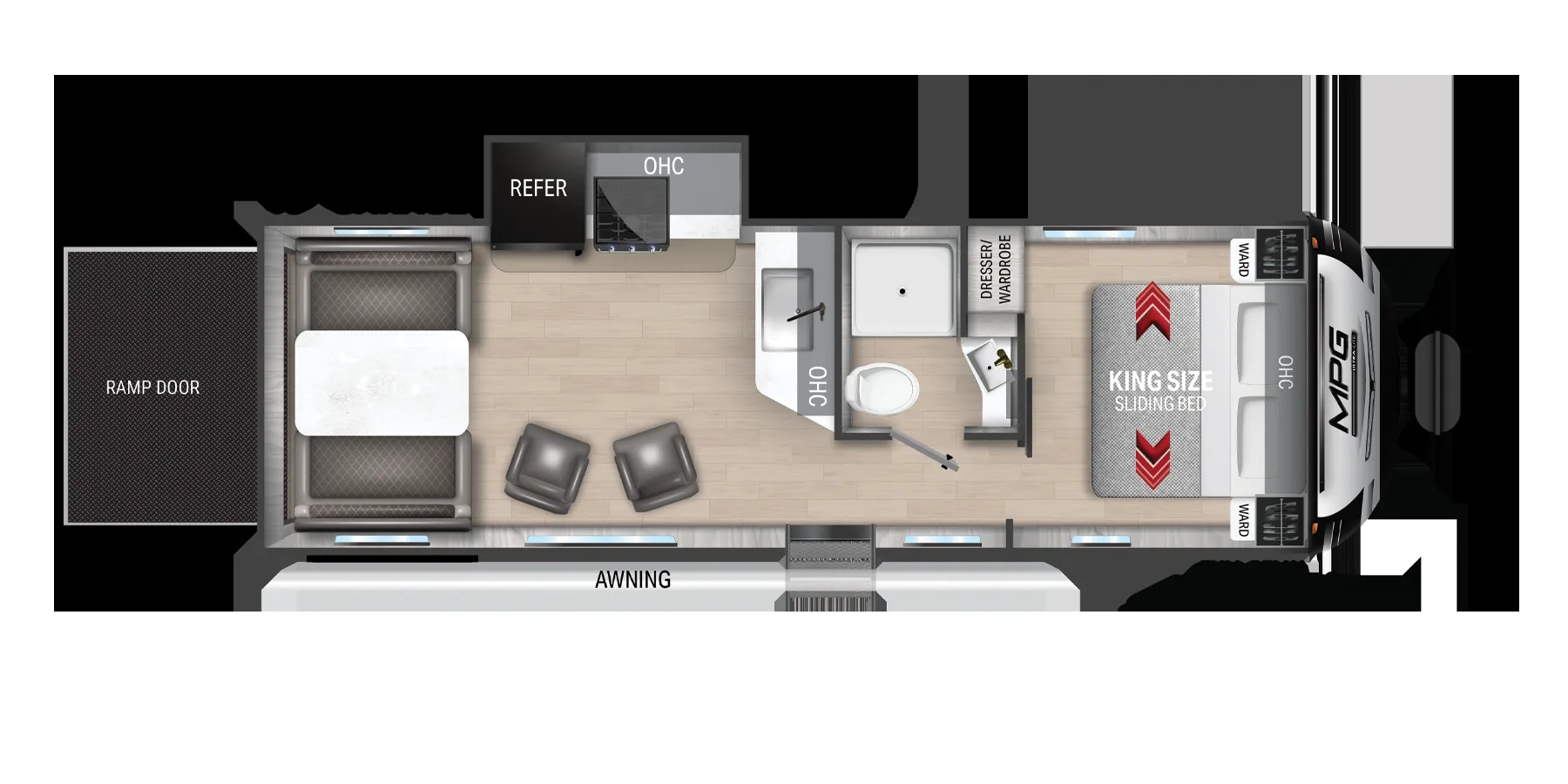 Cruiser RV MPG 2700TH floor plan