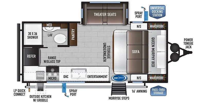 East to West Della Terra 180MB floor plan
