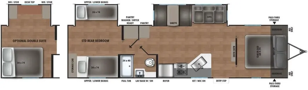 Shasta I-5 5 532BEDS floor plan