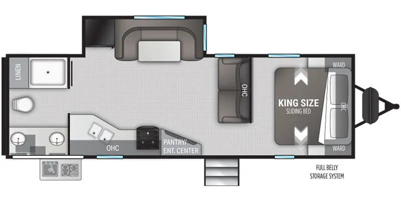Cruiser RV Radiance R-26KB floor plan