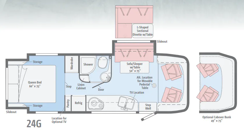 2014 Winnebago View 24G floor plan