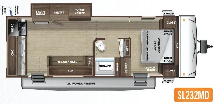 Highland Ridge Mesa Ridge S-Lite SL232MD floor plan