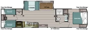 Gulf Stream Conquest Lodge 391DBH floor plan