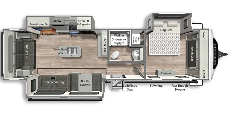 2024 Dutchmen Astoria 3313RL - Floor plan