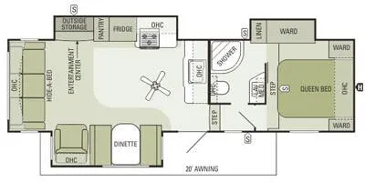 2013 Starcraft Travel Star 286RLS - Floor plan
