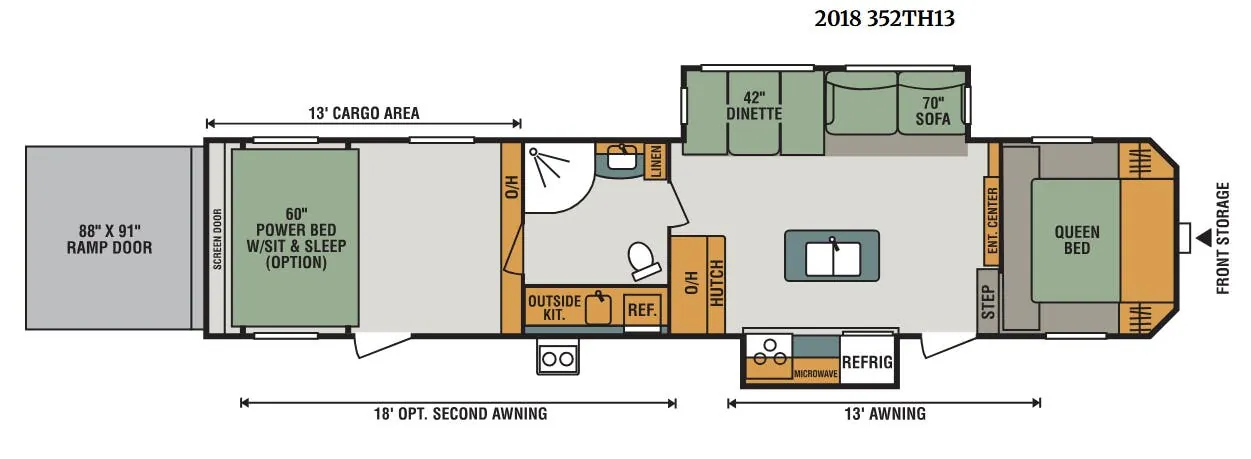 K-Z Sportster 352TH13 floor plan