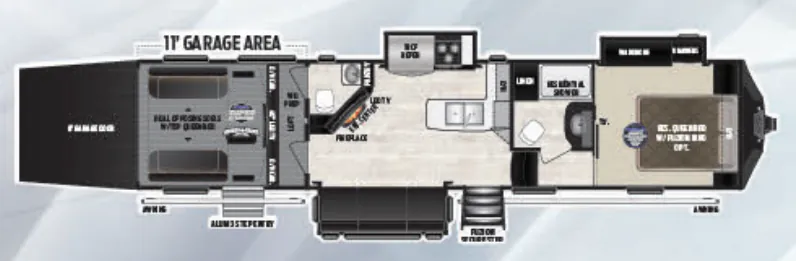 Keystone Fuzion 371 floor plan