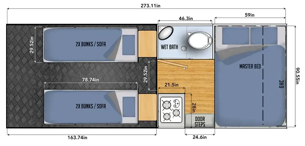 Black Series HQ22T Base floor plan