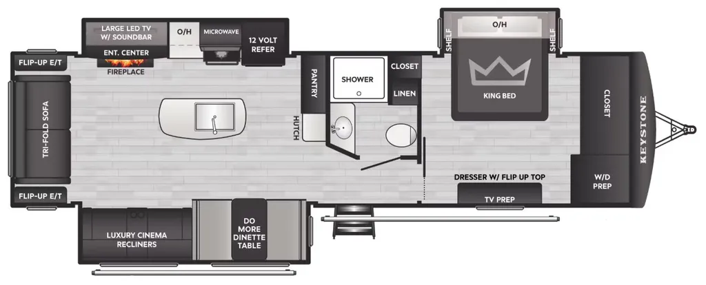 2026 Keystone Passport 3100RE floor plan