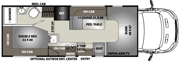 Coachmen Orion T20CB floor plan