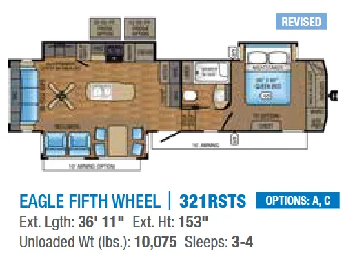Jayco Eagle 321RSTS floor plan