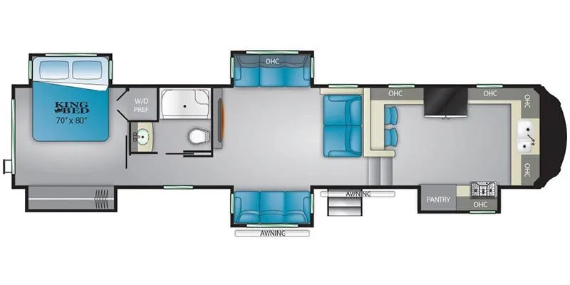 Heartland Big Country BC 3895 FK floor plan