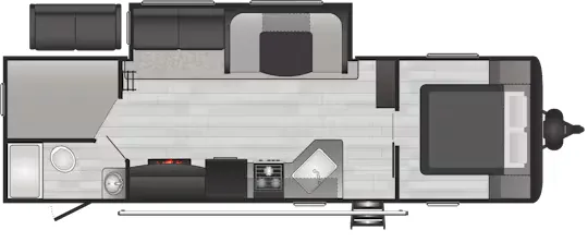 Keystone Hideout 28BHSWE floor plan