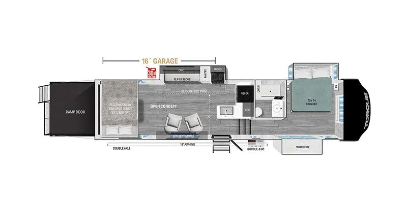 2025 Heartland Torque TQ 316 - Floor plan