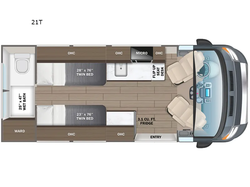 2026 Entegra Coach Expanse 21T - Floor plan