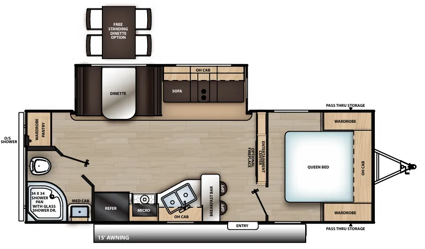 Coachmen Catalina Legacy Edition 243RBS floor plan