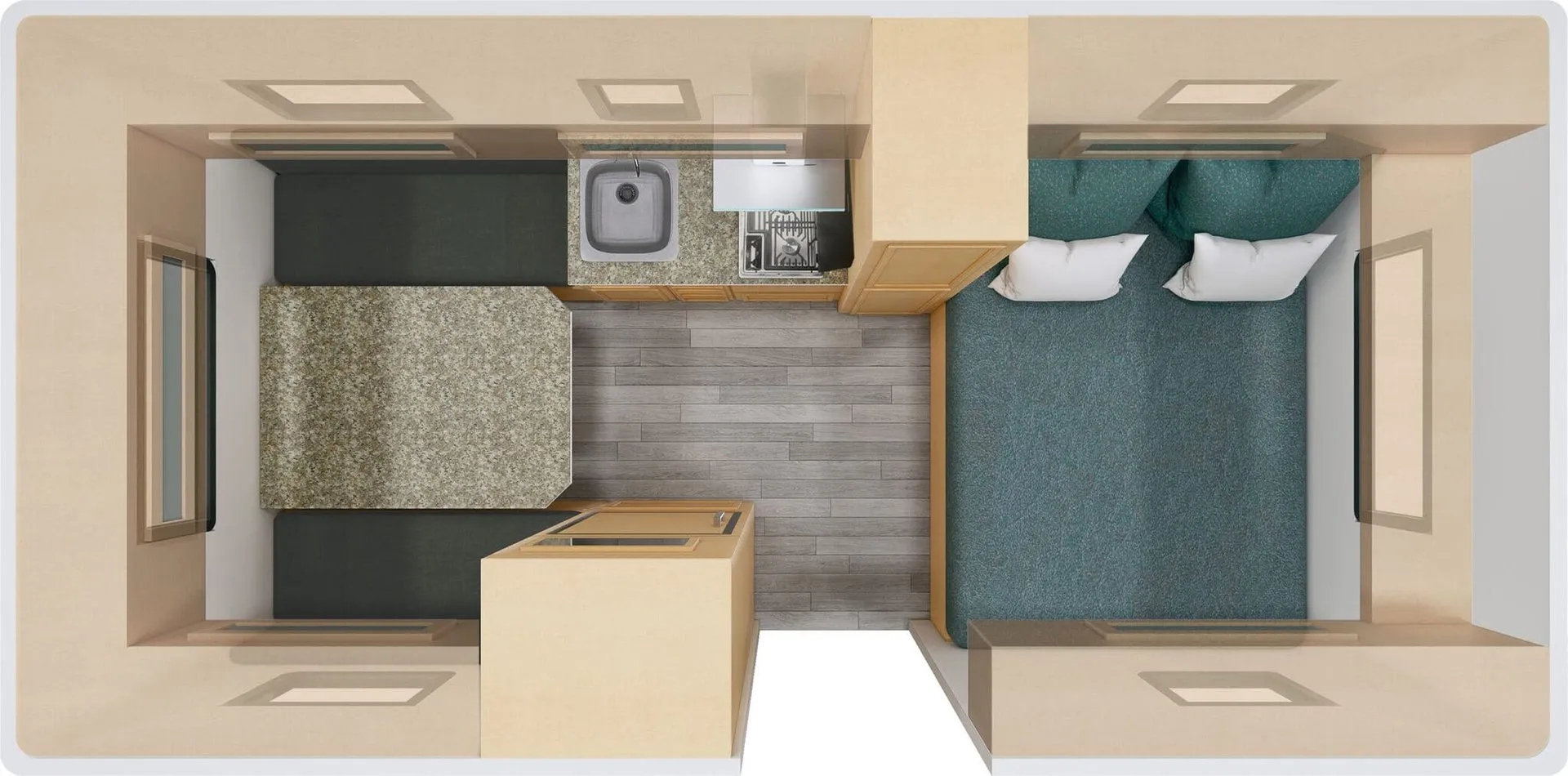 Escape Trailer Escape 17A 17A BASE floor plan