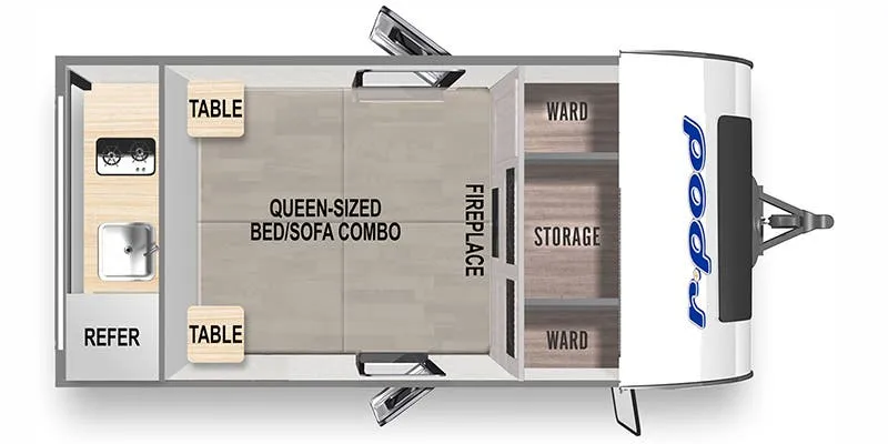 Forest River R-Pod RP-107C floor plan