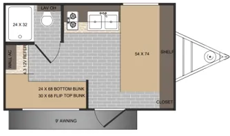 Sunset Park RV Sun Lite LTD 13BH LTD floor plan