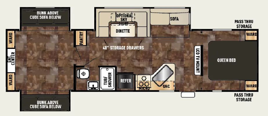 2021 Forest River RV Cherokee 304BS - Floor plan