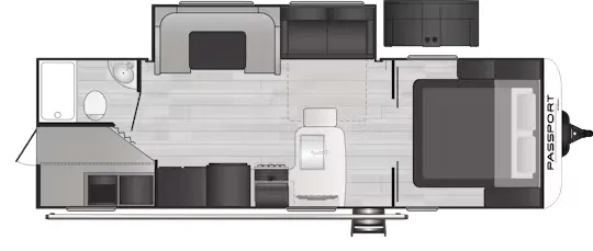 Keystone Passport SL Series 268BH floor plan