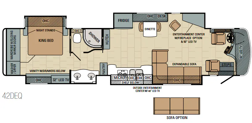 Entegra Coach Aspire 42DEQ floor plan