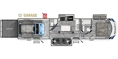 Heartland Gravity 3570 floor plan