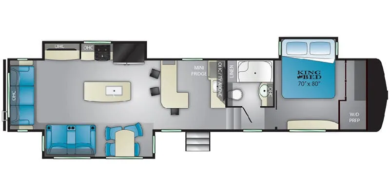 Heartland ElkRidge ER 37 BAR floor plan