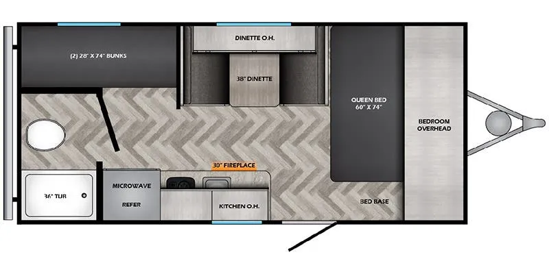 CrossRoads Zinger Lite ZR18BH floor plan