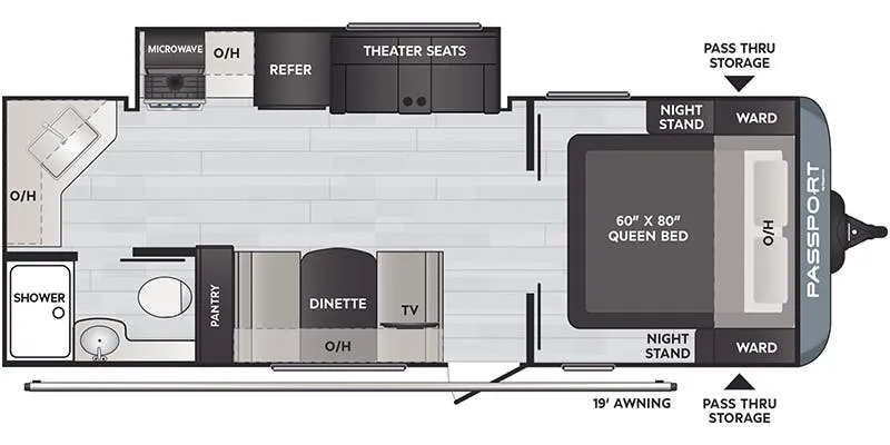 Keystone Passport SL Series 229RK floor plan