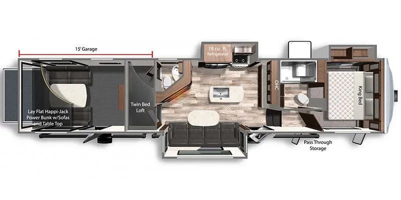 Dutchmen Voltage Triton 3911 floor plan