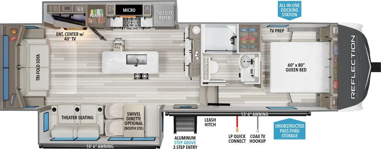 Grand Design Reflection 150 Series 150 SERIES 295RL floor plan