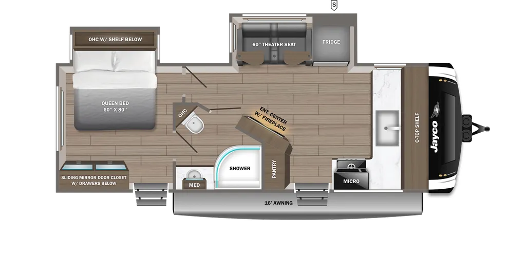2026 Jayco Jay Feather 24FK floor plan