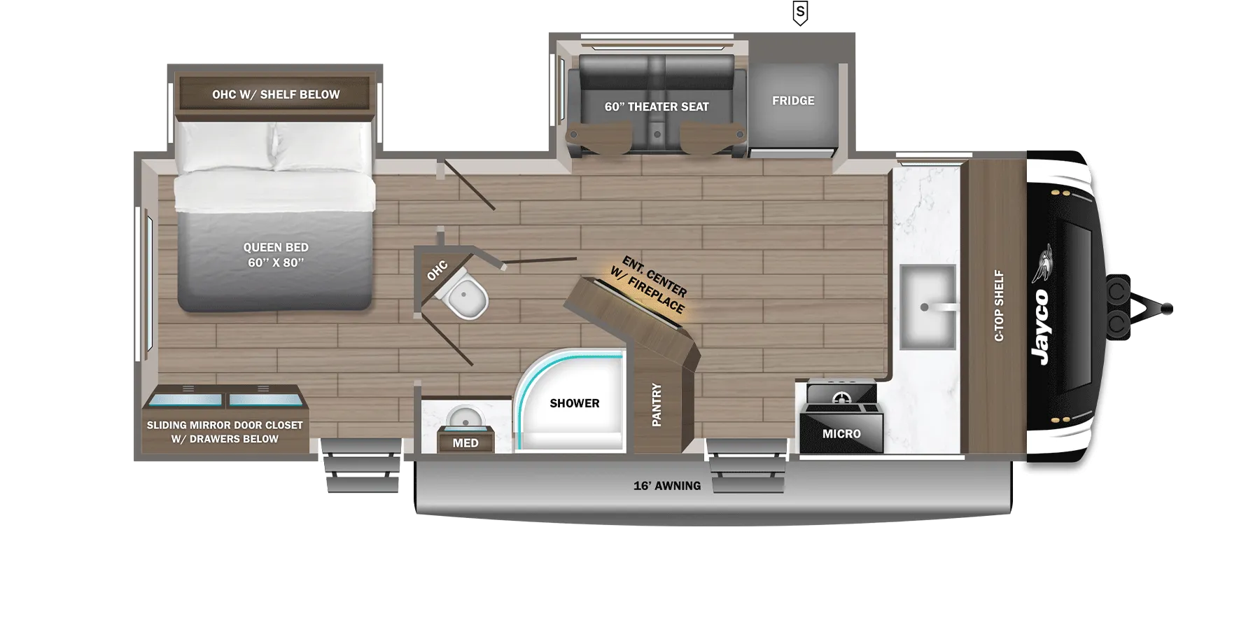 2026 Jayco Jay Feather 24FK - Floor plan